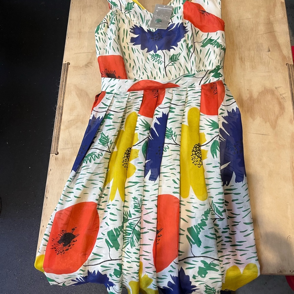 Vibrant Floral Sleeveless Dress